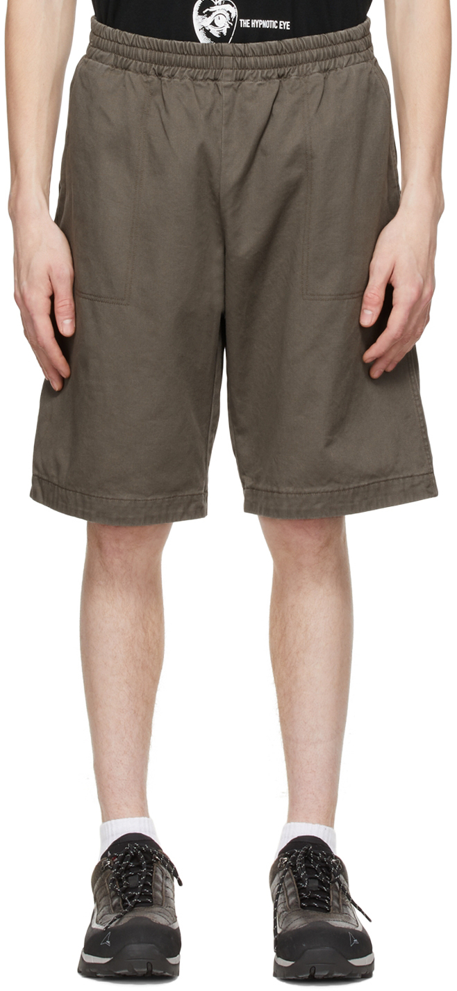 Undercoverism Khaki Cotton Shorts
