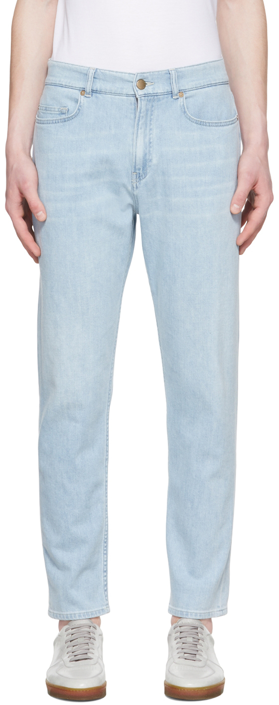 Agnona Blue Tapered Jeans In B20 Sun