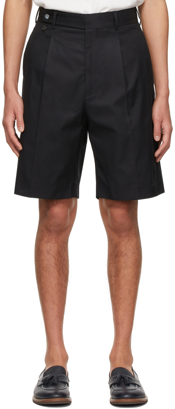 Agnona Black Tailored Bermuda Shorts