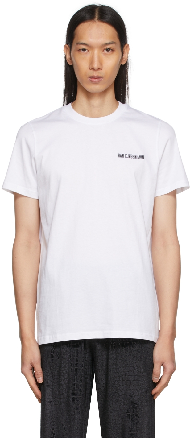 Han Kjobenhavn White Casual Logo T-Shirt