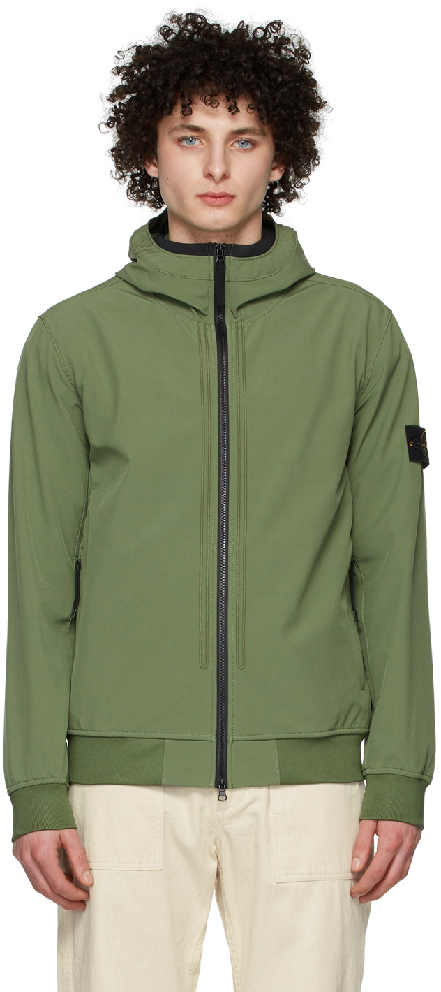 Indringing Jolly geleider Green Soft Shell Jacket by Stone Island on Sale
