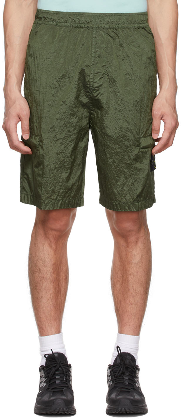 Mens Clothing Shorts Cargo shorts Stone Island Cotton Cargo Shorts in Black for Men Save 51% 