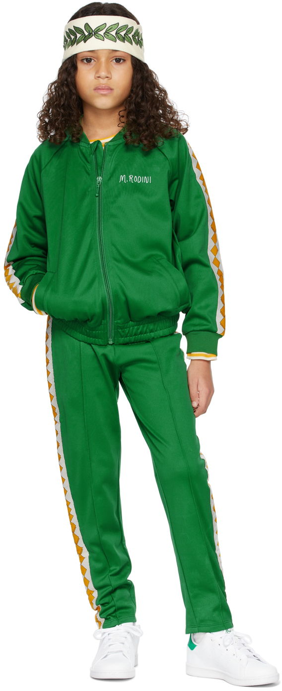 MINI RODINI KIDS GREEN WCT TRACK JACKET