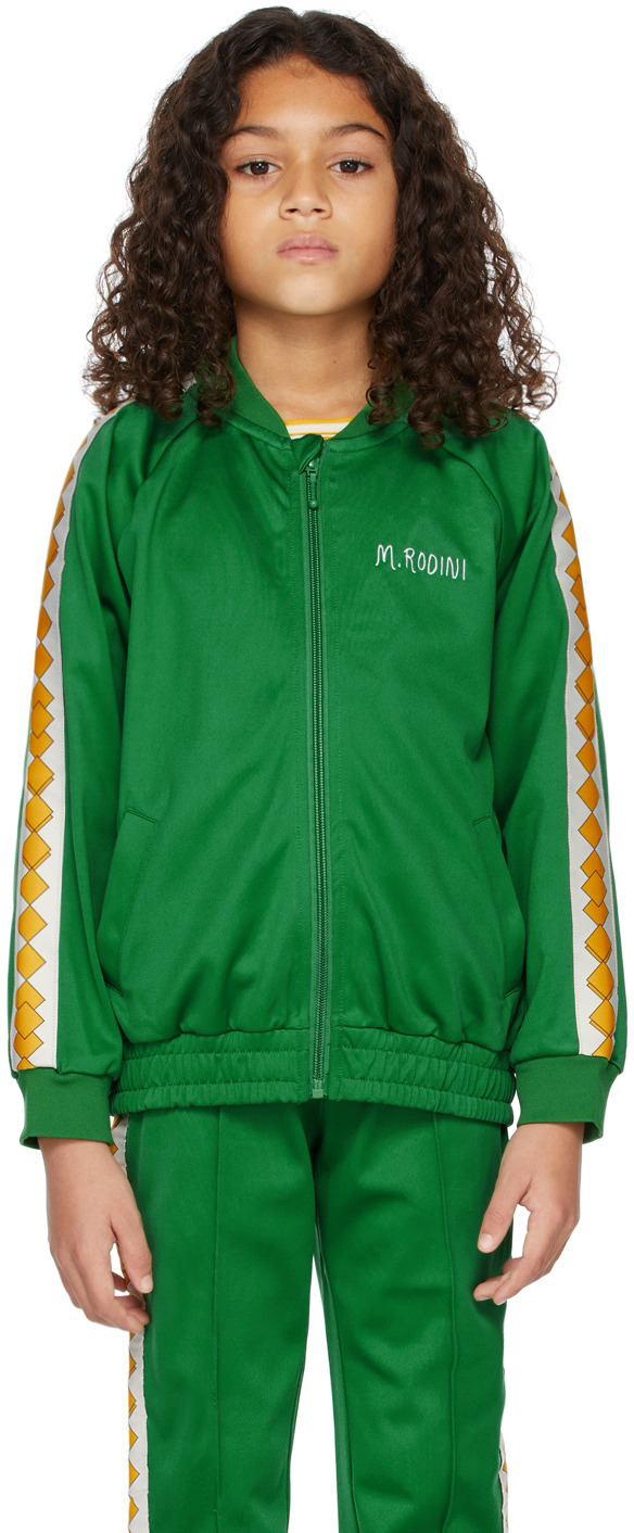 MINI RODINI KIDS GREEN WCT TRACK JACKET