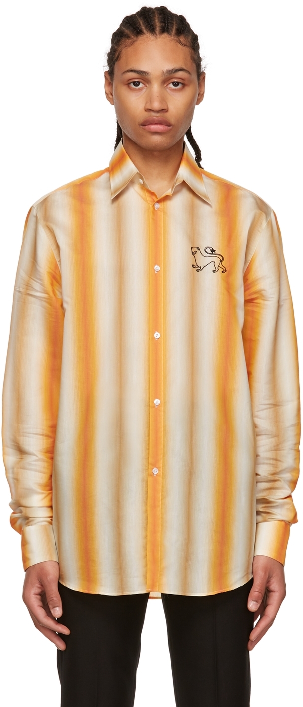 EGONlab Orange Cotton Shirt