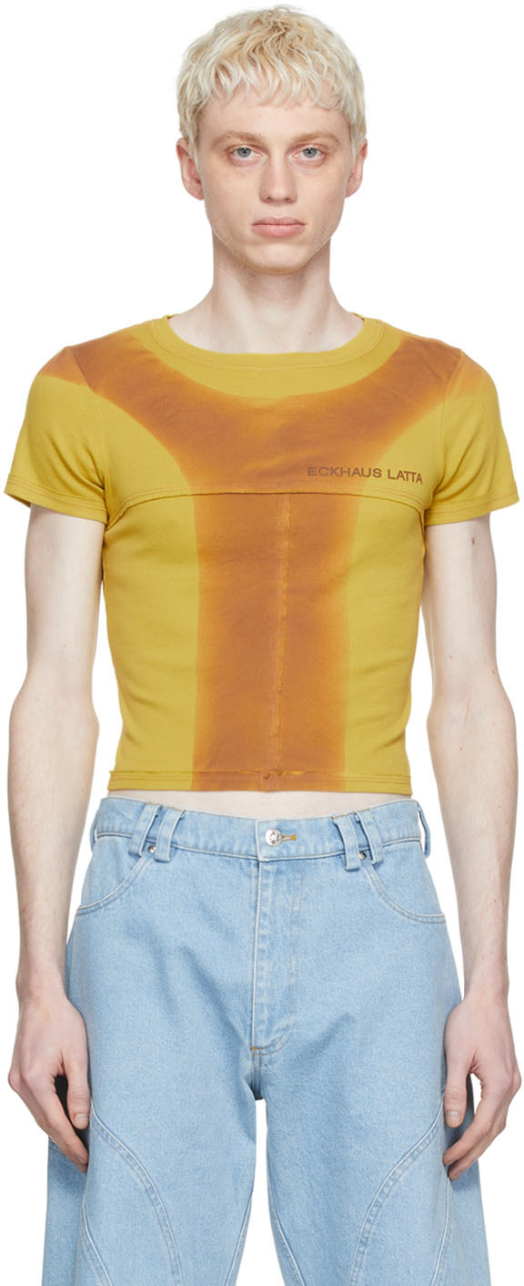 Eckhaus Latta Yellow Cotton T-Shirt