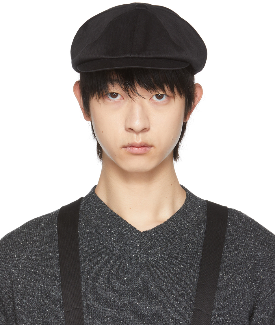 Taiga Takahashi Black Cotton Cap | Smart Closet