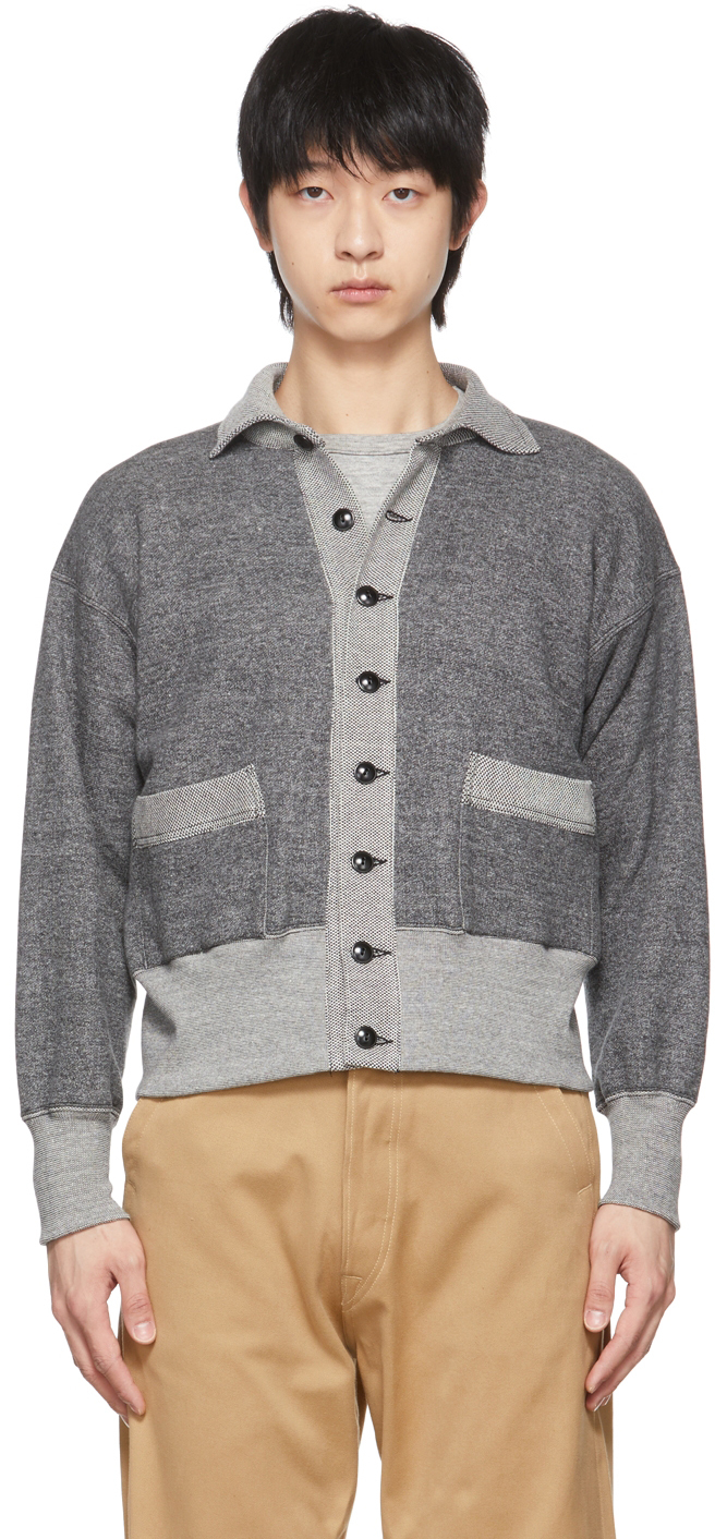 Taiga Takahashi: Grey Cotton Cardigan | SSENSE