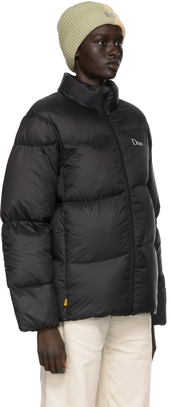 Dime Black Midweight Wave Puffer Jacket | Smart Closet