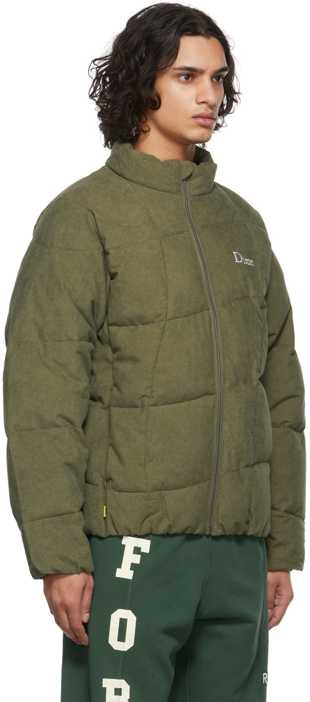 DIME CORDUROY WAVE PUFFER JACKET black L