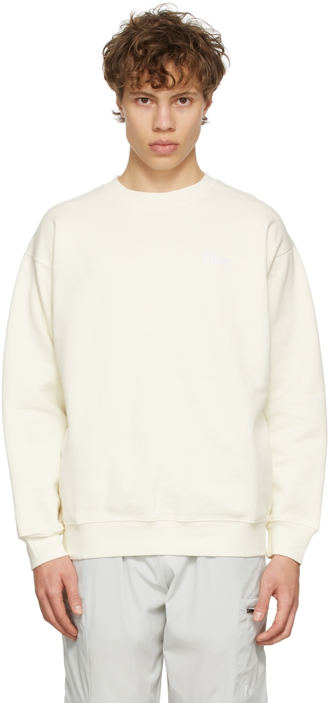 Dime Off-white Classic Sweatshirt In Cream