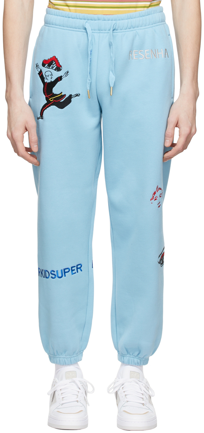 KidSuper Blue Cotton Sweatpants