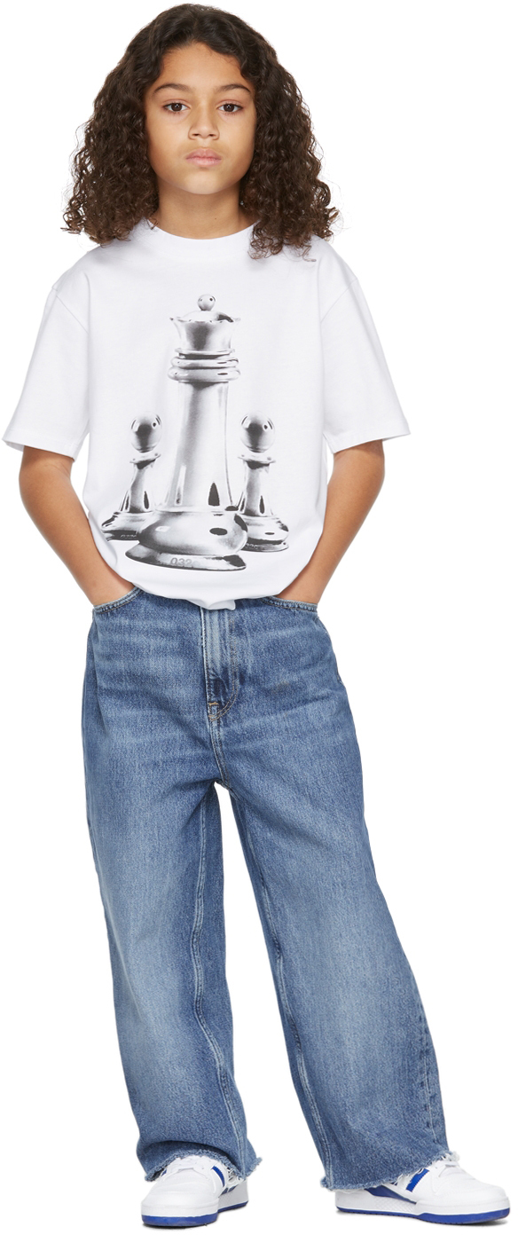 032c SSENSE Exclusive Kids White Chess T Shirt