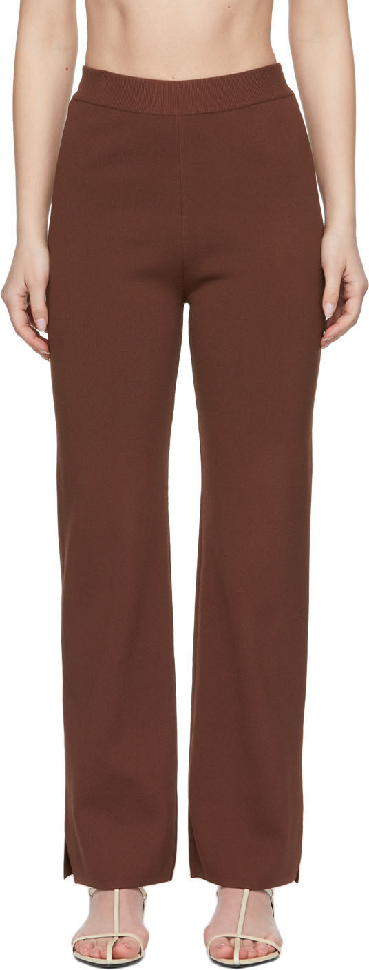 Burgundy Domino Compact Lounge Pants