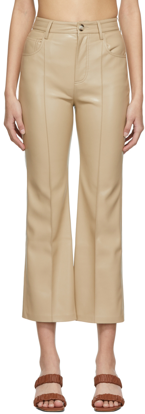 - Save 8% Womens Trousers Natural Slacks and Chinos Nanushka Synthetic Trousers in Beige Slacks and Chinos Nanushka Trousers 