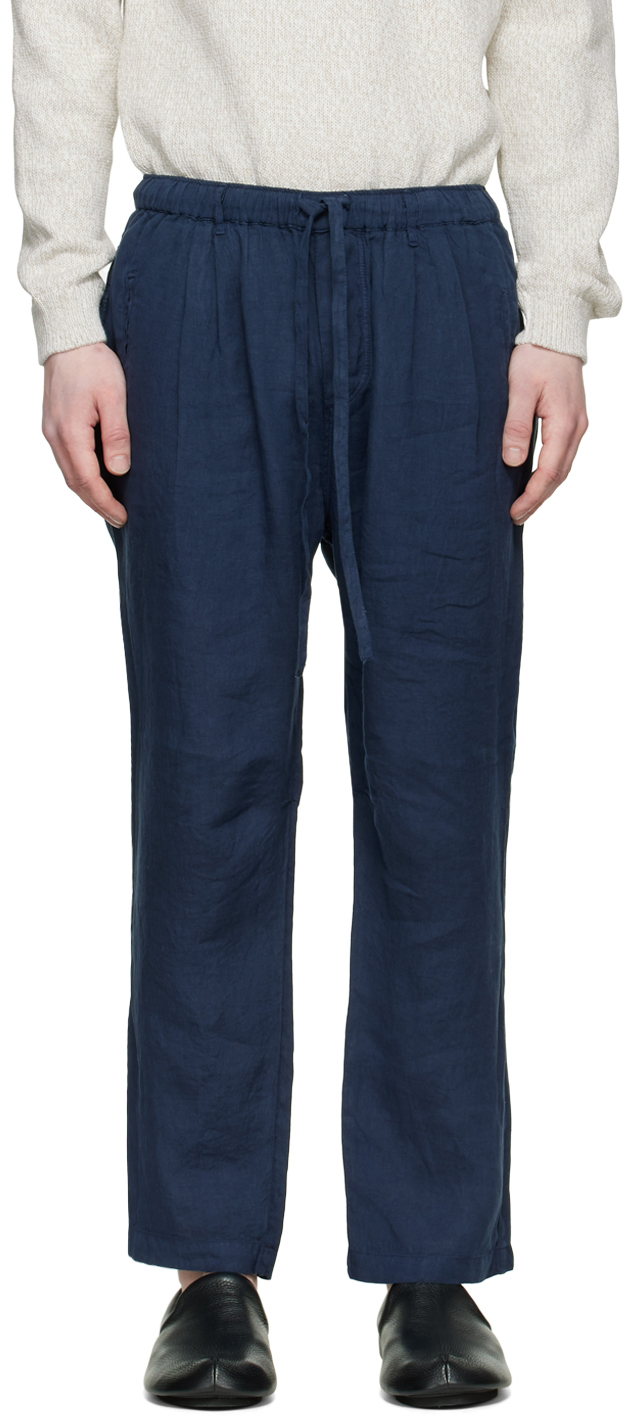 Navy Keywest Trousers by Massimo Alba 