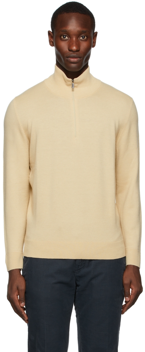 Tan Maestrale Half-Zip Sweatshirt