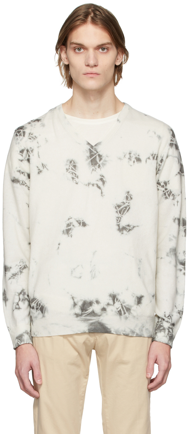 Off-White & Grey Cashmere Ninni Sweater