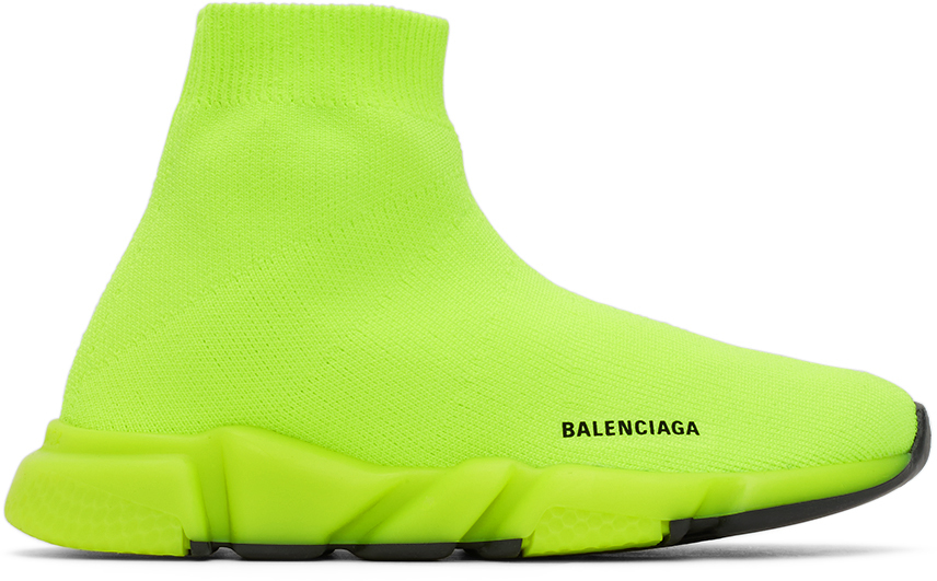 Balenciaga Kids 키즈 옐로우 스피드 스니커즈