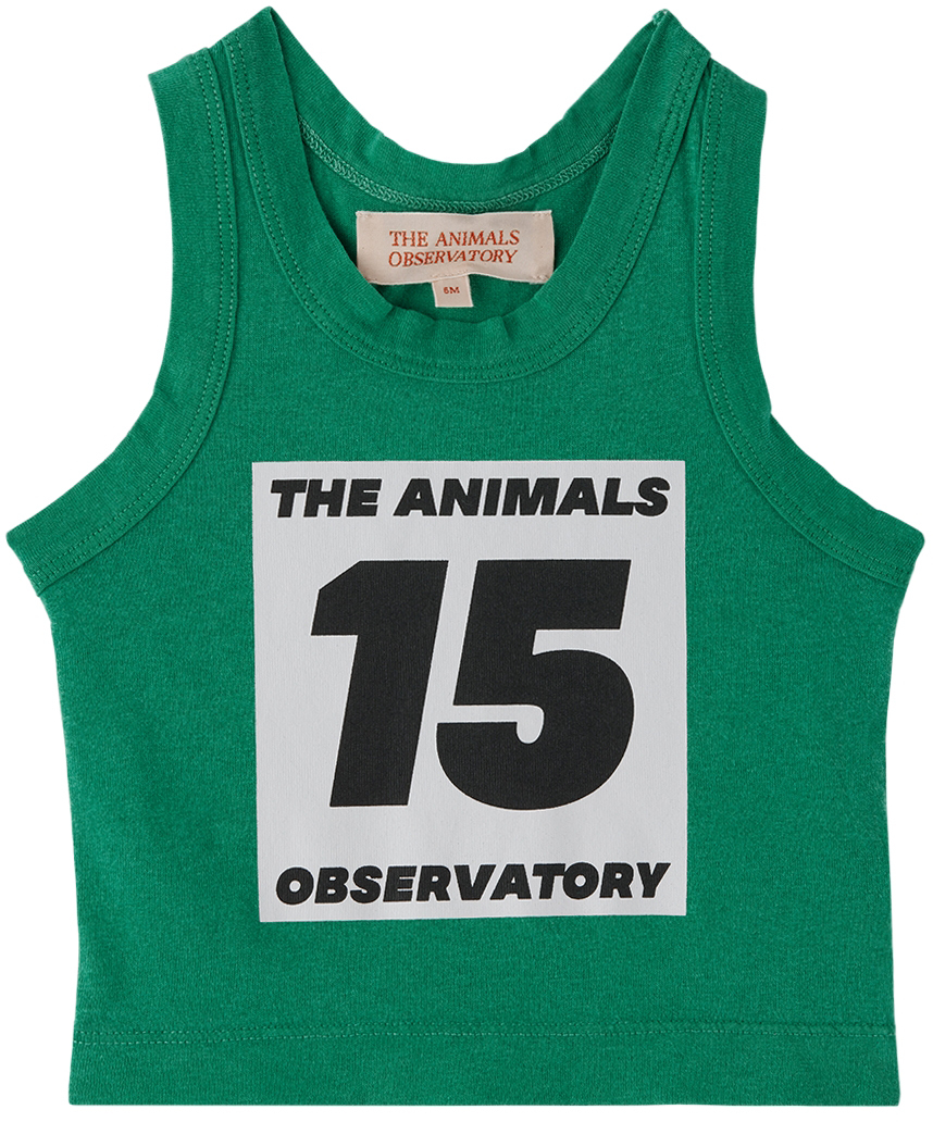 Shop The Animals Observatory Baby Green '15' Tank Top