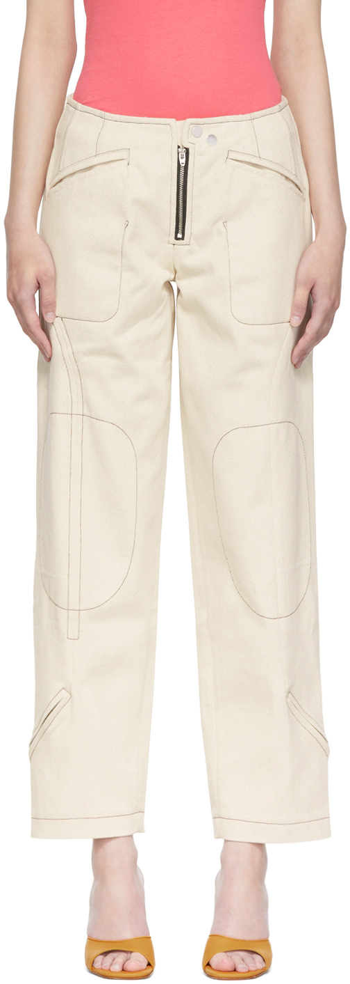 Off-White Organic Cotton Jeans