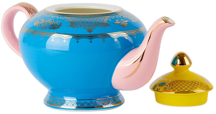Polspotten Multicolor Grandpa Teapot In Multi