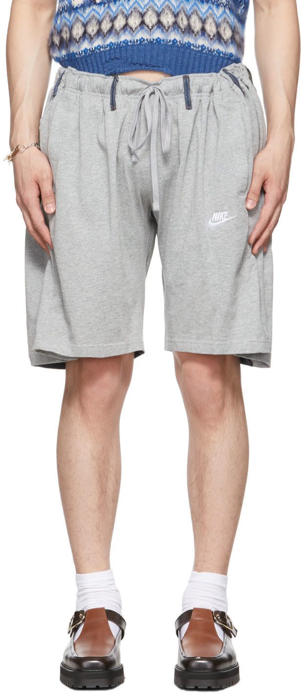 SSENSE Exclusive Levi's Edition Grey & Blue Overjogging Shorts by Bless ...
