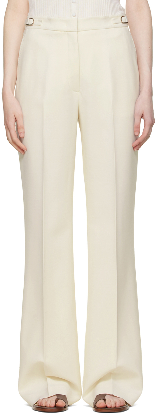 Gabriela Hearst Off-white Vesta Trousers In Ivr Ivory