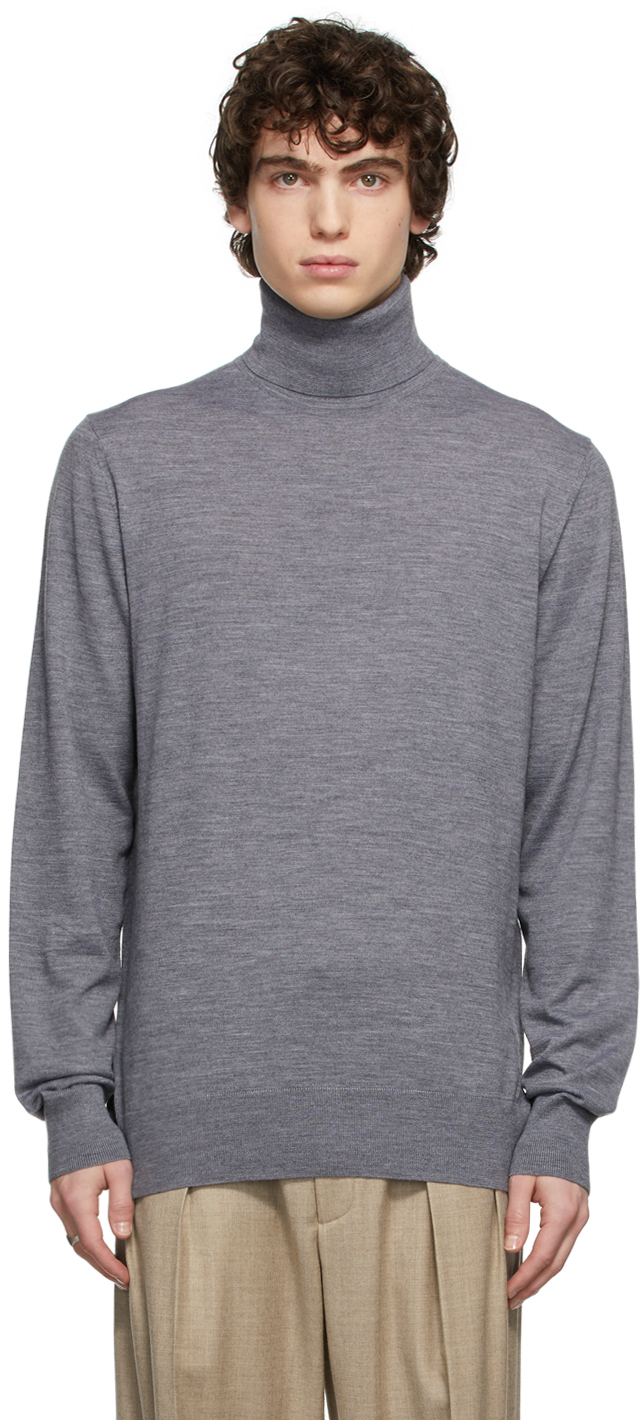 Grey Jermaine Turtleneck by Gabriela Hearst on Sale