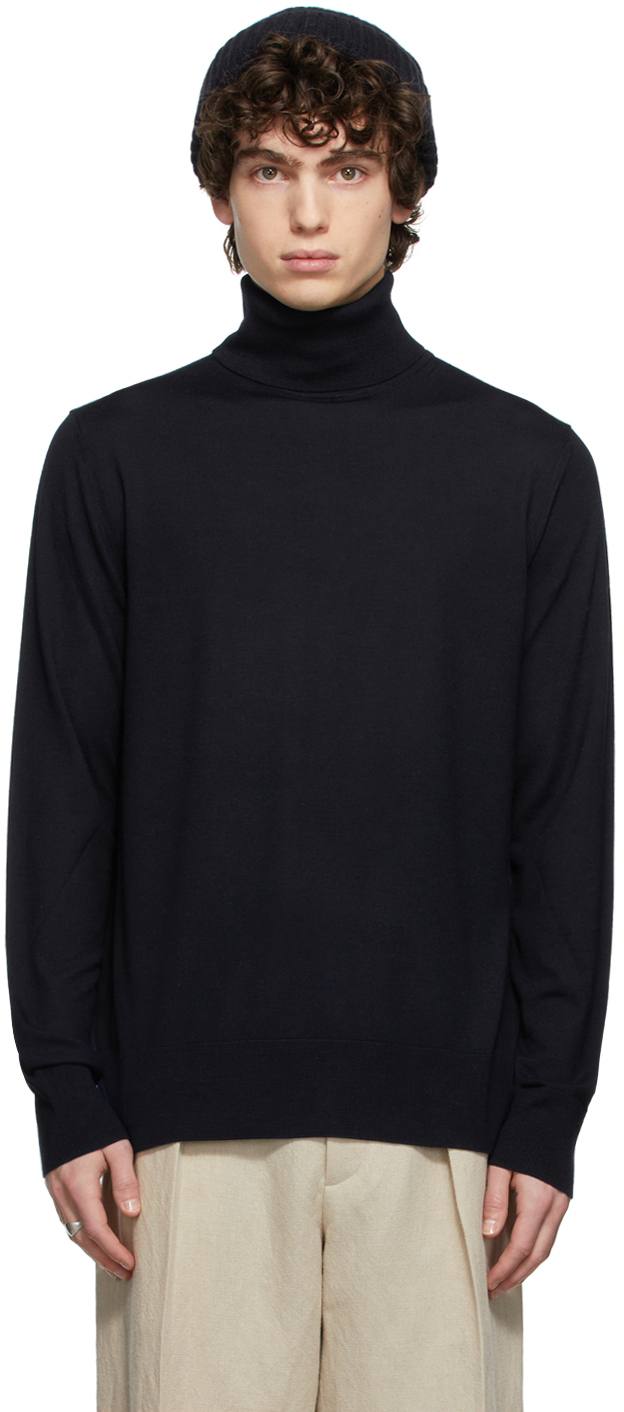 designer black turtleneck