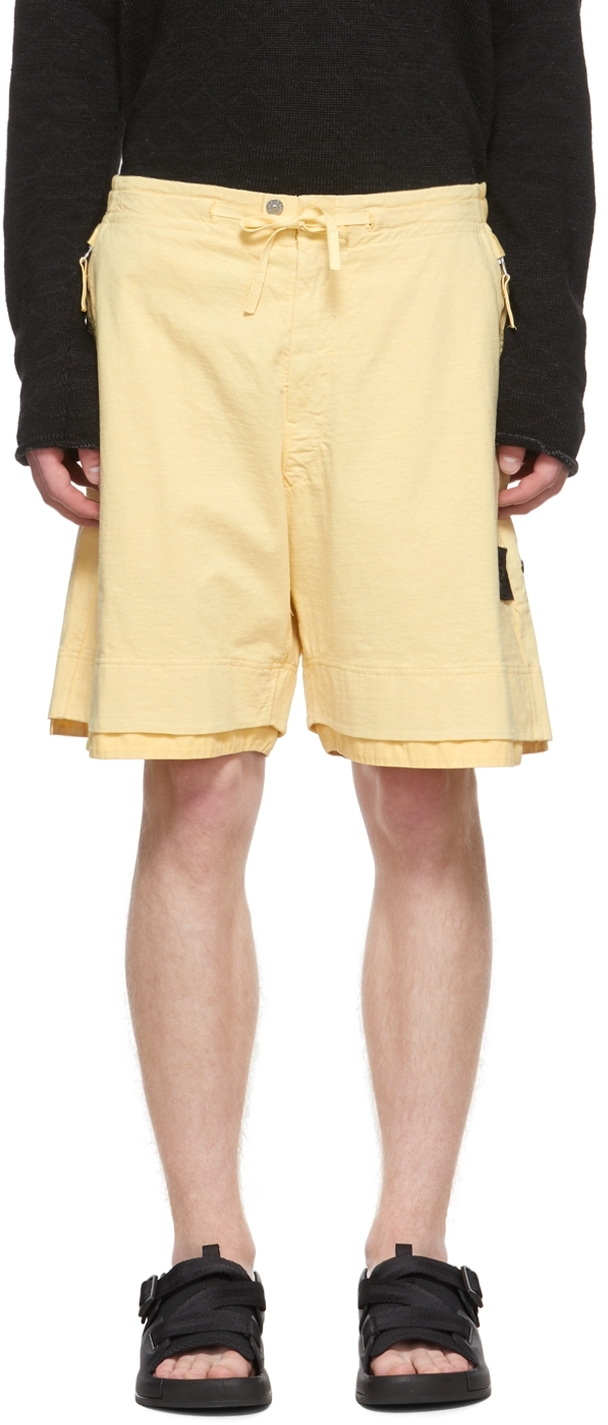 Stone Island Shadow Project Beige Cotton Shorts