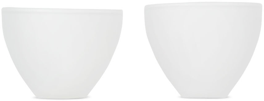 Los Objetos Decorativos White Opal Small Vase Set