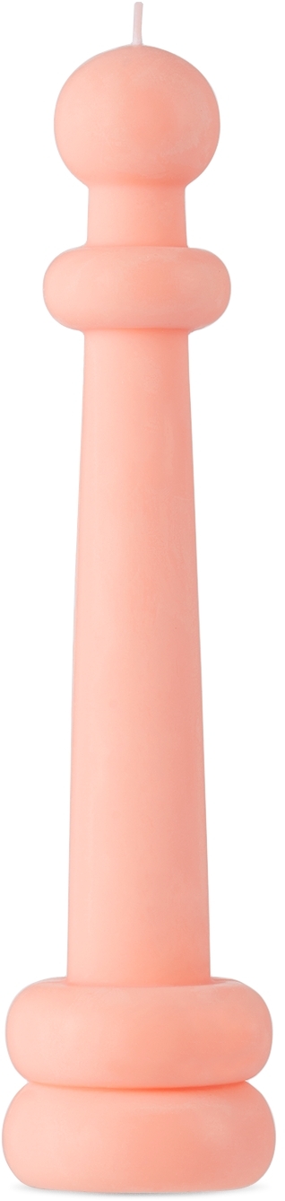 Carl Durkow Pink Elle Candle In Rose