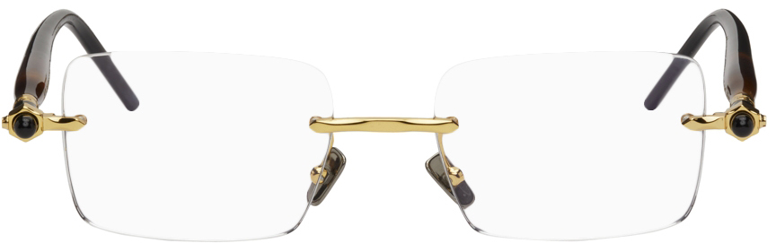 Kuboraum Gold Rimless P56 Glasses