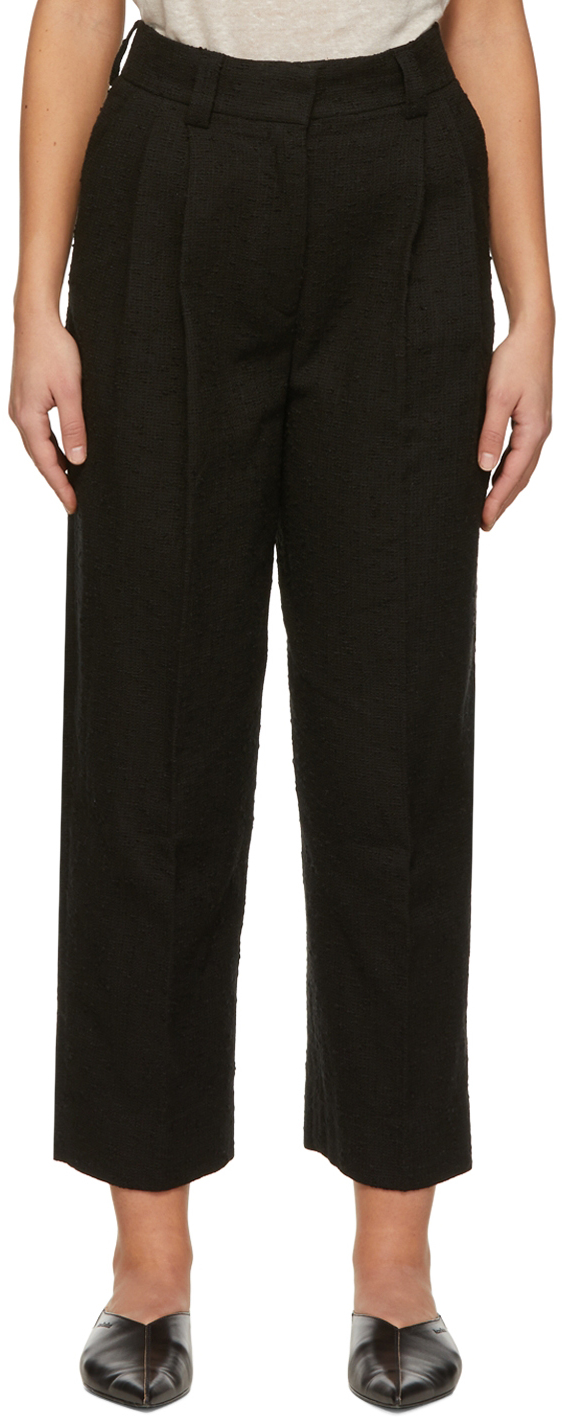 House of Dagmar Black Valentina Cropped Trousers