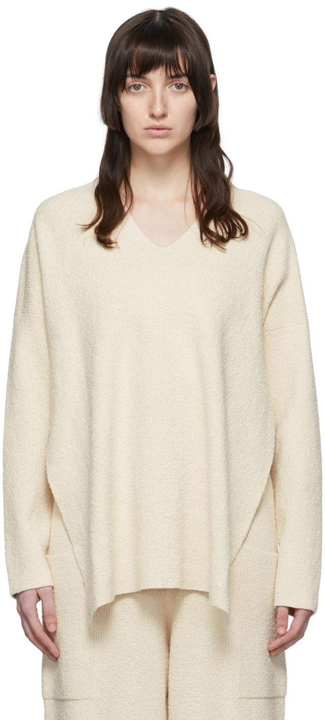 Lauren Manoogian Off-White Pima Cotton Sweater
