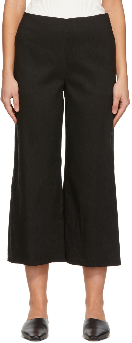 Black Linen Trousers