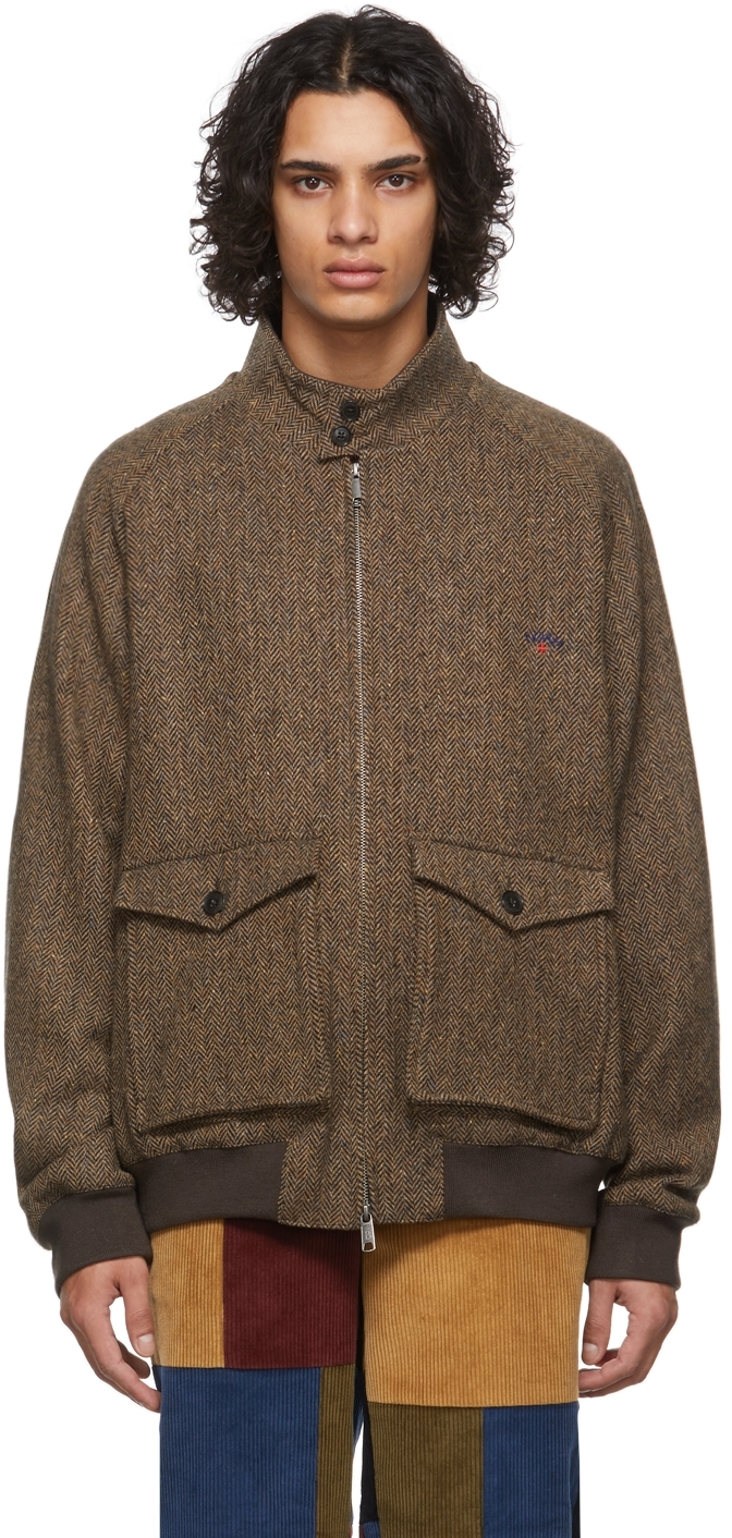 Brown Baracuta Edition Tweed Herringbone G9 Jacket