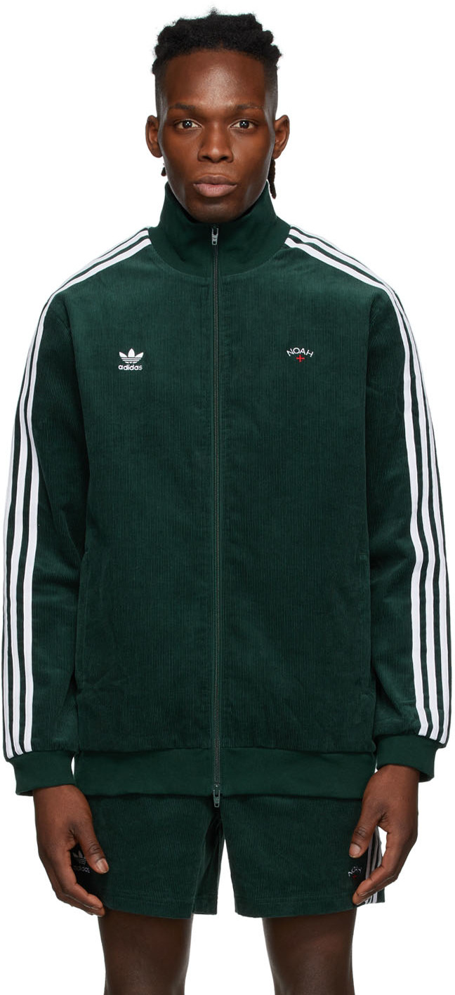 adidas long green jacket