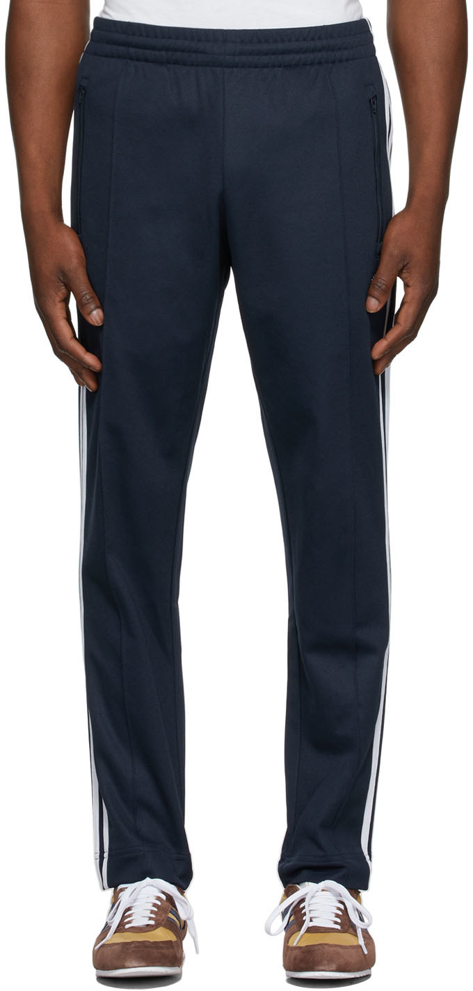 adidas beckenbauer track pants navy