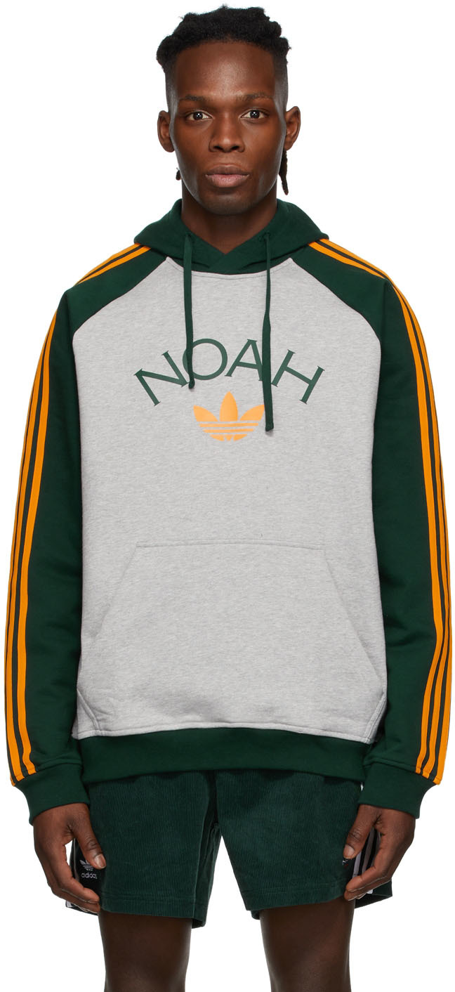 Grey & Green adidas Originals Edition 3-Stripes Hoodie