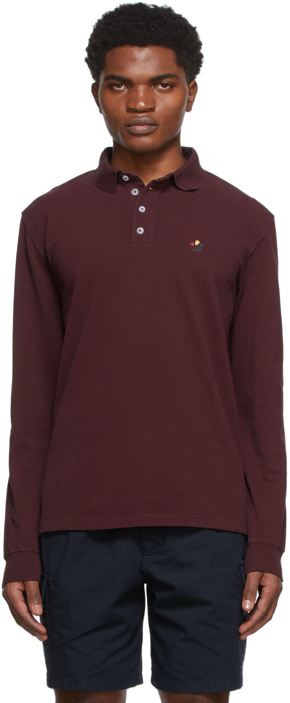 Burgundy Cotton Polo