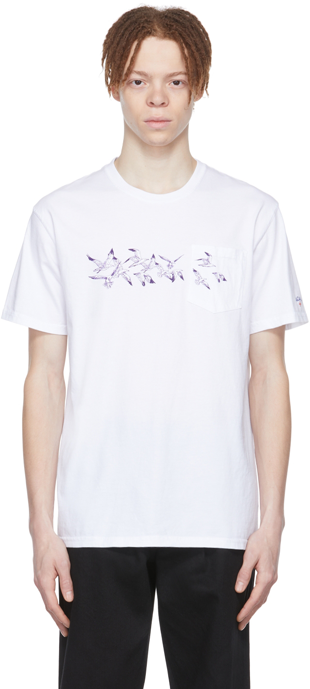 Apparatet Stjerne Thanksgiving White Cotton T-Shirt by Noah on Sale