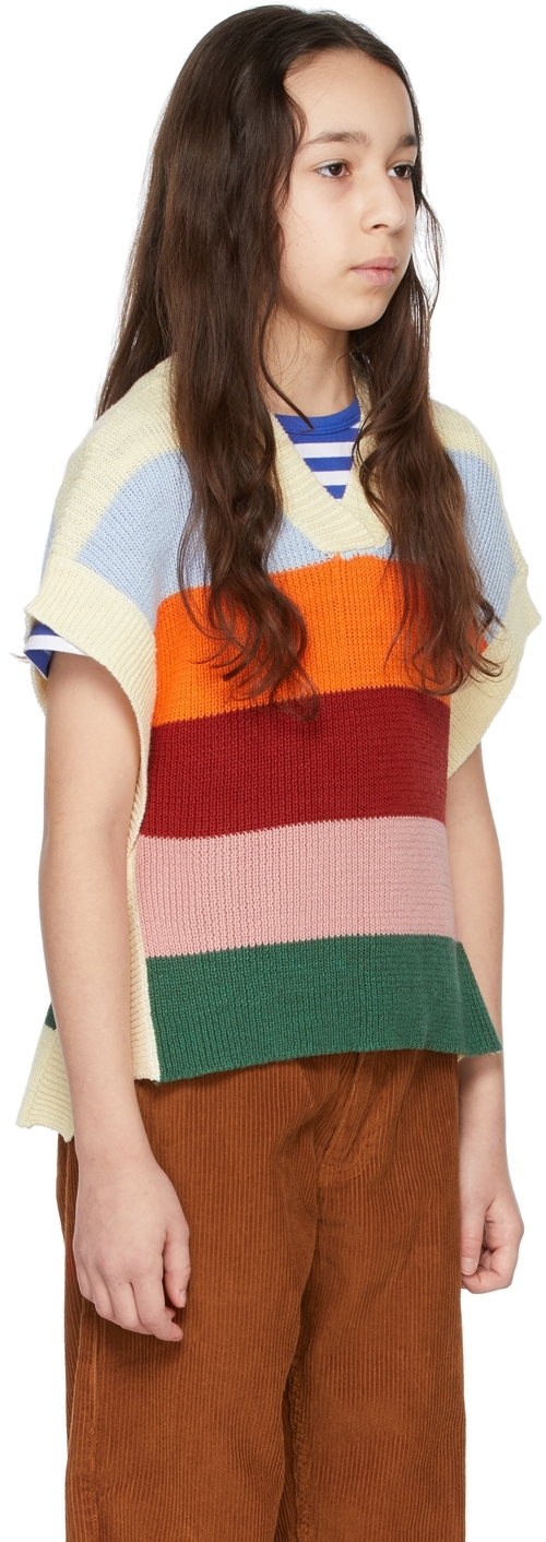 Molo Kids Multicolor Gracelyn Vest In 6497 Rainbow Knit