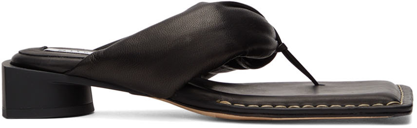 Miista Black Anais Heeled Sandals