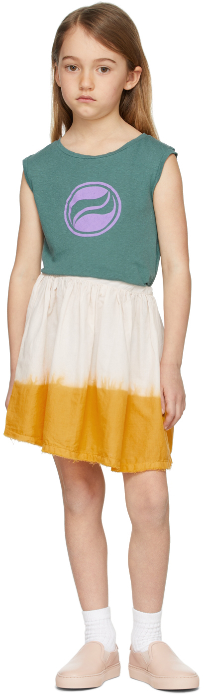 LONGLIVETHEQUEEN KIDS OFF-WHITE VOILE SKIRT