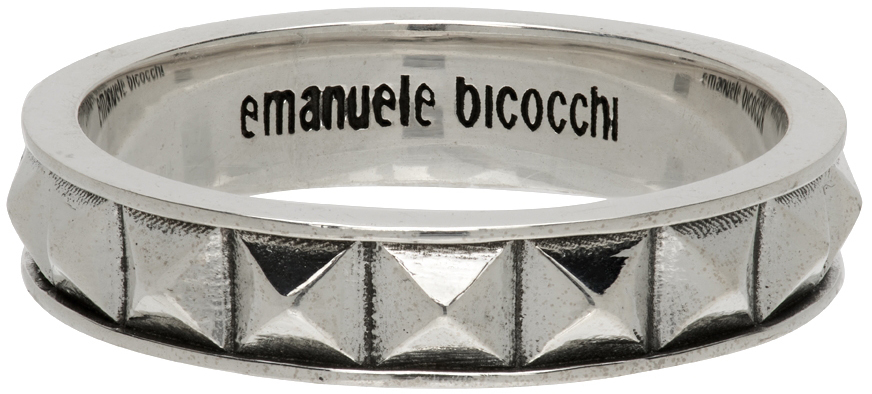 Emanuele Bicocchi Silver Pyramid Ring