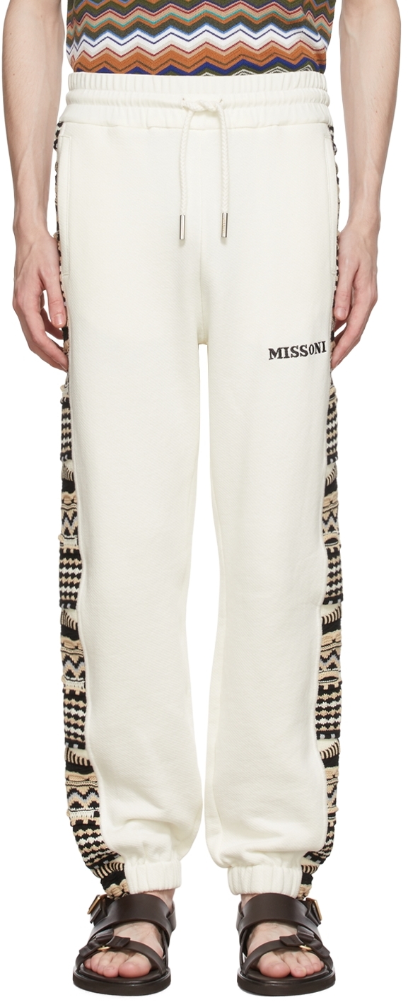 Missoni Off-White Cotton Lounge Pants
