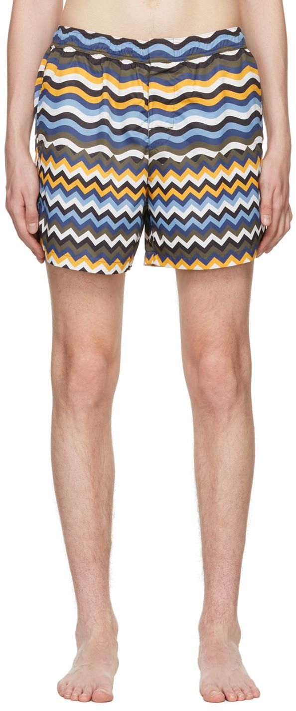 Missoni Multicolor Polyester Swim Shorts SSENSE UK