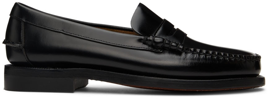 Black Sean Loafers SSENSE Men Shoes Flat Shoes Loafers 